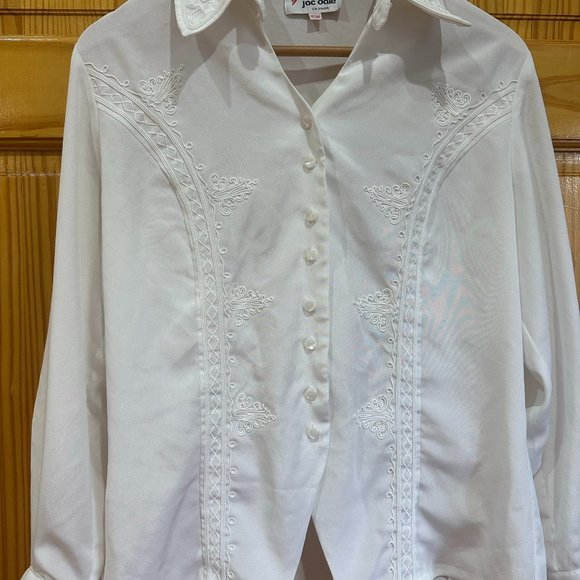 Vintage Jac Dale Western Style Button Up Shirt with Embroidery Detail - Picture 4 of 7